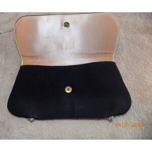 Vintage black evening bag clutch by Ingber